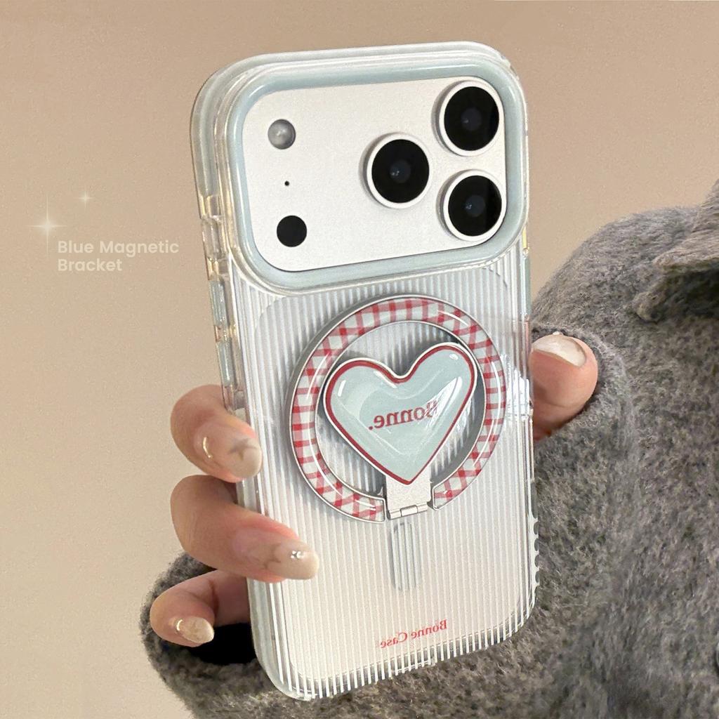 American Star Is Suitable for Apple 17promax Mobile Phone Case IPhone16 Love Magnetic Bracket 14 Transparent 13 Soft Shell