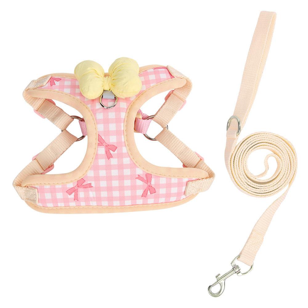 

Pet Dog Harness With Bowknot Soft Comfortable No Pull For Small Medium Large Dogs Style C,S