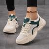 2025 New Four-season Mesh Breathable and Lightweight Casual Sports Shoes Thick-soled Laces Heightened Breathable Large-size Women