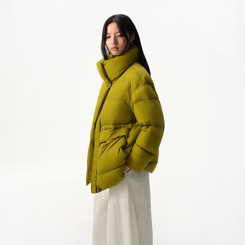 Broadcast Women's Loose Stand-Collar Short Goose Down Jacket