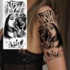 1 Sheet Full Arm Robber Gangster Temporary Tattoos For Men Women Waterproof  Tatoo Sleeve Realistic Bad Guy Fake Tattoos Sticker