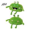 Plush Frog Pencil Case Stuffed Pen Case, Funny Bag, Fluffy Storage Pouch, Squeeze Stress Relief Toy Large Capacity Zipper Bag for Boys Girls,