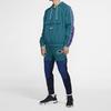Nike NSW Big Swoosh Half-Zip Hoodie Jacke mit Taping Herren Oberbekleidung Blau Grün CD0420-381