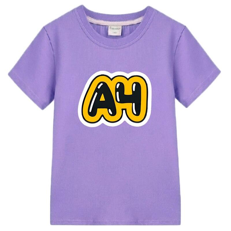 Merch Vlad A4 Kids T-shirt Boys and Girls Short Sleeved 100% Cotton Tops Vlad A4 Paper  Boys Clothes Y2k One Piece Kids Clothes Kawaii Anime T-shirt