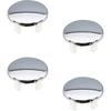 4 Pieces Bathroom Basin Sink Overflow Cover Rings Sink Overflow Ring Hole Round Basin Trim Drain Cap Cover for Kitchen Bathroom