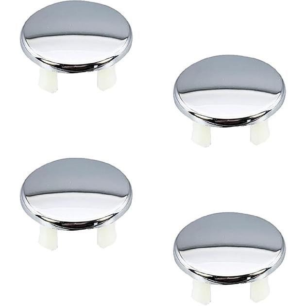 4 Pieces Bathroom Basin Sink Overflow Cover Rings Sink Overflow Ring Hole Round Basin Trim Drain Cap Cover for Kitchen Bathroom