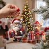 Christmas Tree Hanging Ornaments Acrylic Snowman Santa Elk Pendant Xmas Home Party Decor Holiday Gift Decoration Supplies