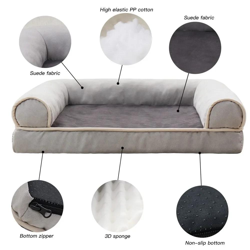 Cat Dog Bed Sofa Warm Cat Nest Pet Bed for Small Medium Dogs Cats Comfortable Plush  Non-slip Puppy Pet Supplies Sofa Bed