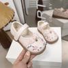 Fashion Girls' Shoes Spring New Kids Embroidered Leather Shoe Soft Soled Girls Casual Shoes Anti Slip Child Performance Shoe