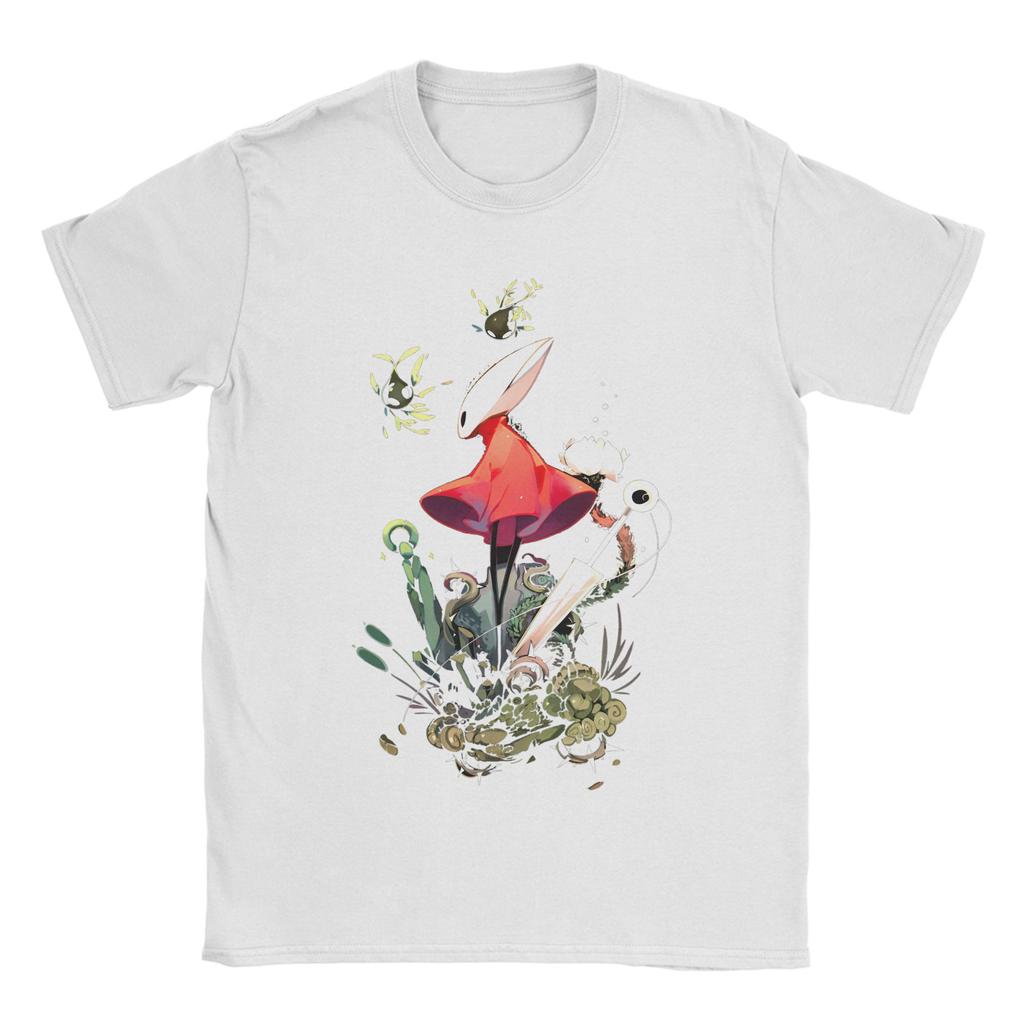 Hollow Knight Spiele T-Shirt Herren Damen 100% Baumwolle Hipster T-Shirt Rundhals T-Shirts Kurzarm Kleidung Neuankömmling