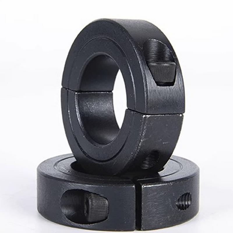 4 Stück Doppelt geteilte Wellenklemmschelle Klemmschraube Für Wartung Verdickte Doppelöffnungs-Klemme Für Präzise Industriemechanik