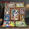 Dalmatian Frames Collection 2D Flat Pattern Flannel Blanket, High Quality All Seasons, Home Decor, Warmth and Comfort, Perfect for Christmas Gifts.