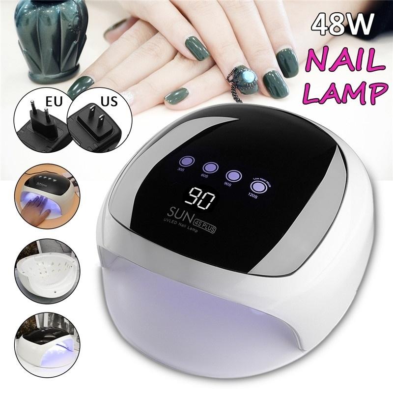 SUN4S 48W LED UV Nail Lamp, Nail Gel Polish Curing Lamp, Infrared