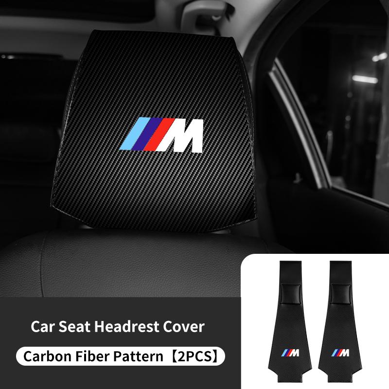 1/2pcs Car Seat Universal Headrest Pillow Anti-dirty Protector Cover For BMW E30 E34 E36 E39 E46 E52 E53 E60 E61 E62 E70 E71 E83