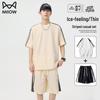 Men's Ice Feel Striped T-Shirt & Shorts Set
