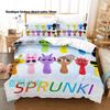 Sprunki Bedding Set Single Twin Full Queen King Size Bed Set Adult Kid Bedroom Duvetcover Sets Anime parure de lit Bed