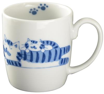 Hasami Ware Katzentasse Nemuri Neko Y042-2