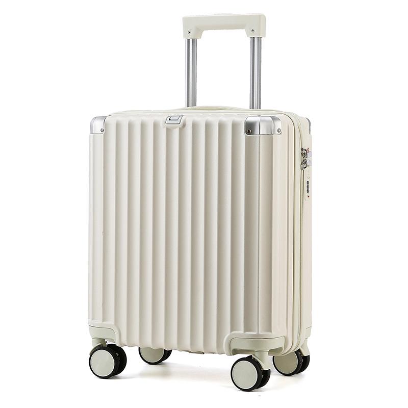18-inch Lightweight Carry-On Suitcase for Men and Women - Airline Approved, Horizontal Design with Lockable Trolley.