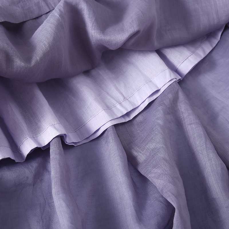 Women's Fashion Casual Solid Color Print Summer Spring Skirt