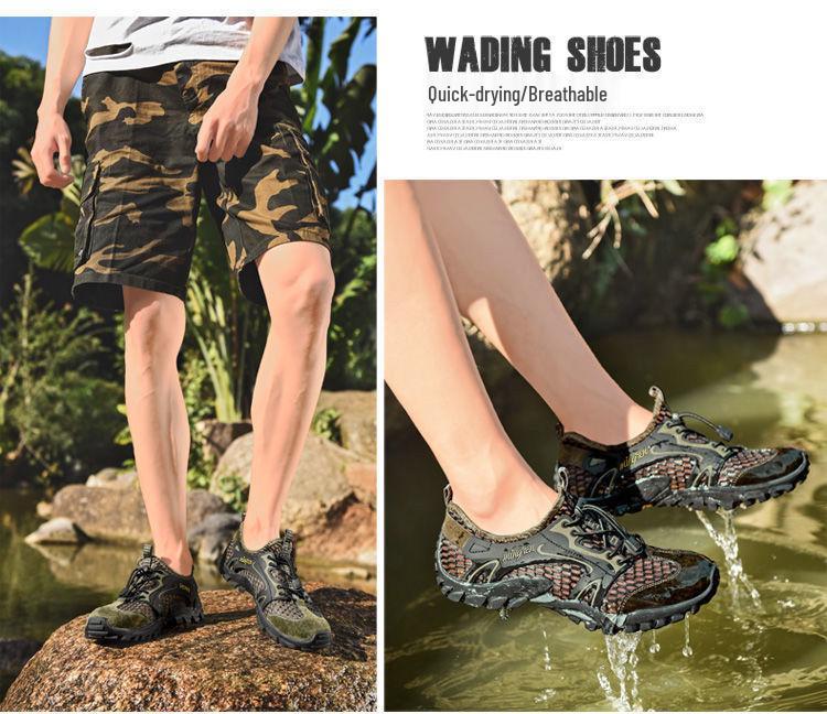 Men's Cross-Border Summer Sandals: Breathable Mesh, Lightweight, Trendy Korean Style Hiking and Casual Shoes
