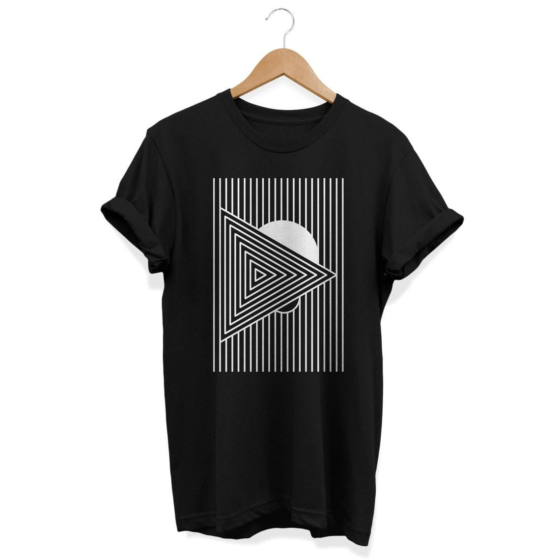 90s AbstracT Shirt Mens Womens Tees Top, Minimalist T-Shirt Mens Womens Tees Top, Artsy Tee, Geometric Art Top, Modern Art XL