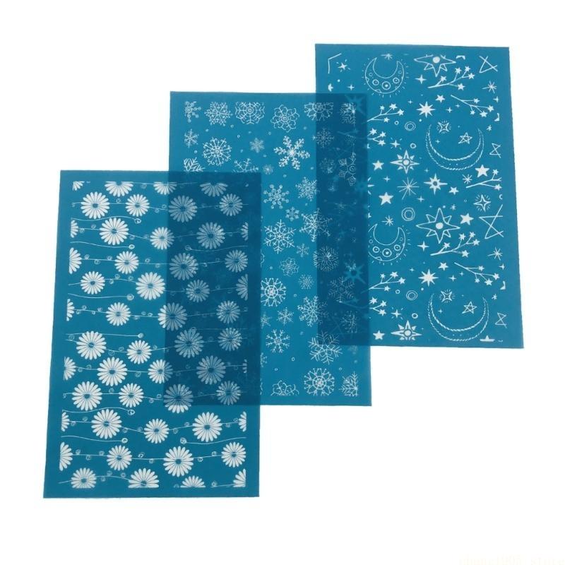 QX2E DIY Silk Screen Printing Stencil Reusable-Mesh Stencils Transfer Silk Screen Stencils for T-Shirts Ceramic Decorations