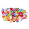 200pcs Colorful Two-Hole Sewing Buttons Two Holes Plastic Buttons Flower Buttons  For DIY Crafts