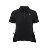 IAN POULTER DESIGN Women'S Woven Mixed Round Collar T-Shirt - Ipl3Mts865 Bk