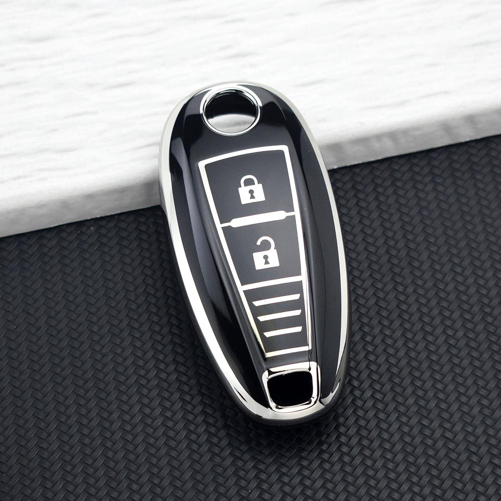 3 Knoppen Zacht TPU Auto Sleutelhoes Cover Shell Fob Beschermer Voor Suzuki Swift Vitara Ignis Sx4 Baleno Ertiga Kizashi Auto Accessoire