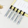 5Pcs Permanent Paint Marker Pen 2Mm Waterproof Black Pen For Tyre Oily Markers Quick Drying Signature Pen Stationery Supplies