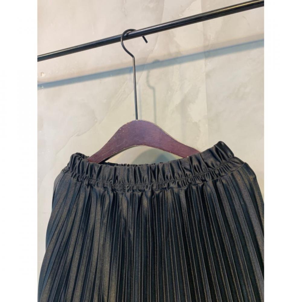 C S In The Room Pleated bandIng Long Skirt 3Color C