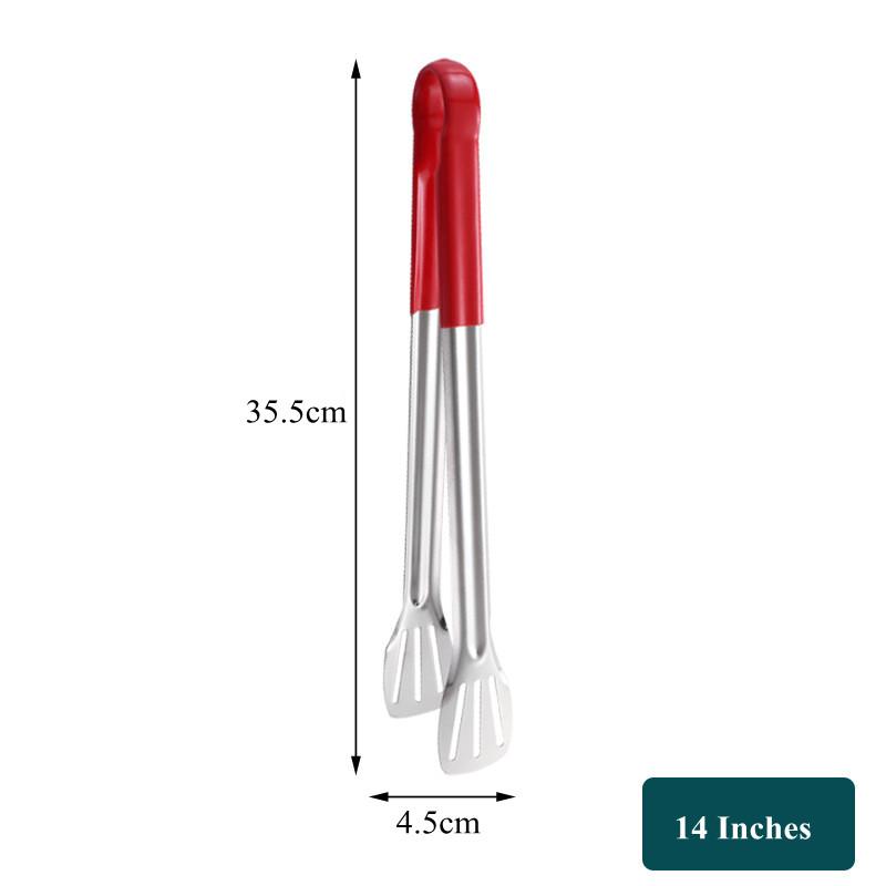 

9/12/14 дюймов из нержавеющей стали, кухонные щипцы для барбекю, ручка с защитой от ожогов, шведский стол, стейк, зажим для барбекю, зажим для хлеба, кухонная утварь