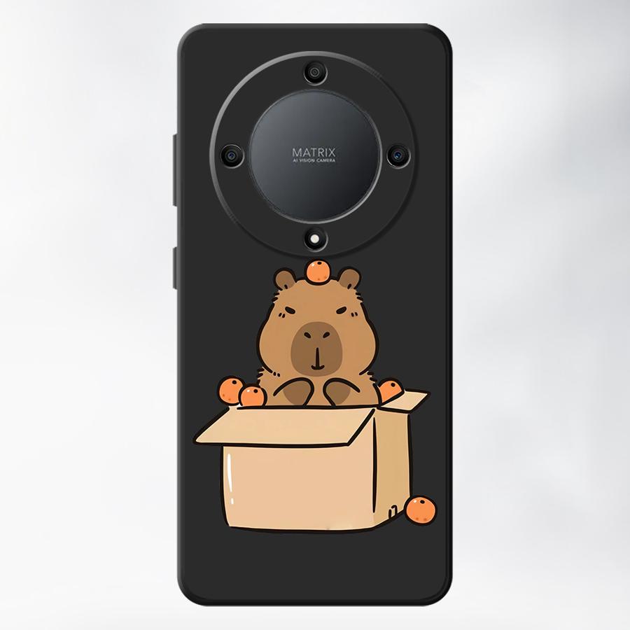 

Cute Capybara Phone Case for Honor 90 Pro Magic5 Lite X6 X6a 70 X9a X7 X8 8X X8a Magic5 Pro Soft Armor Cover Honor 90 Pro