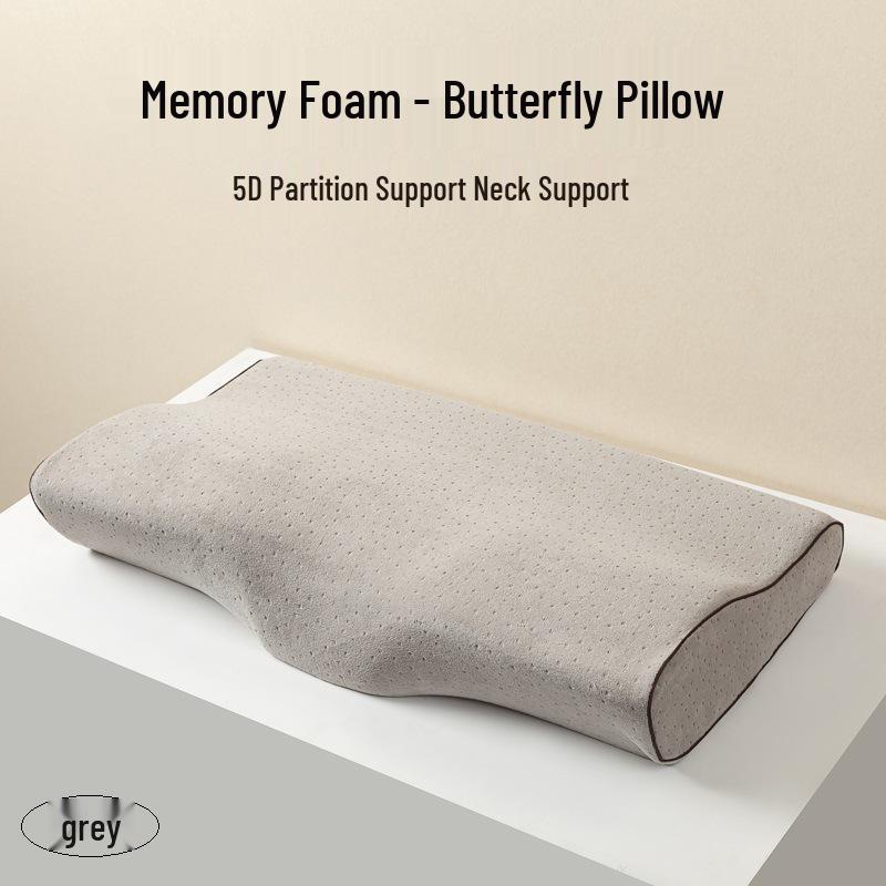 Memory Foam Butterfly Pillow: Cervical Spine Support and Sleep Aid