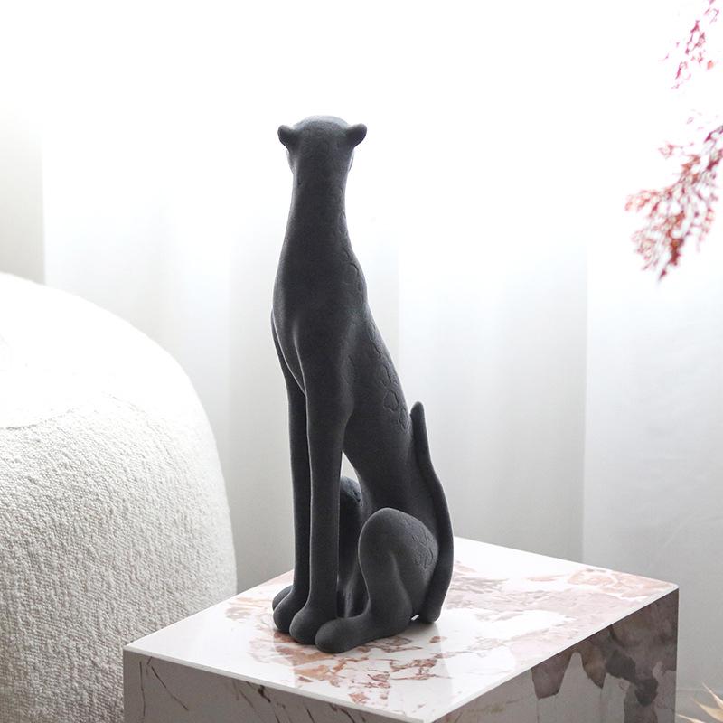 Elegant Leopard Figurine for Home or Office Decor
