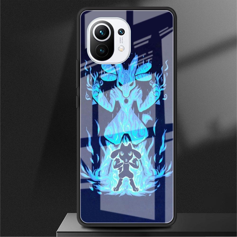 Glashülle für Xiaomi Poco X3 NFC 11 Lite 11T F3 M3 für Redmi Note 11 10 9 8 Pro 10S 9S 9A 9C Handyhülle Pokemon Pikachu Cool