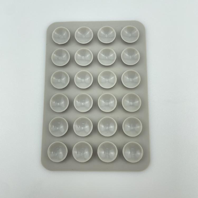 24 Silicone Suction Cups Phone Holder, Multi-Functional Square Phone Pad, Universal Silicone Suction Sticker