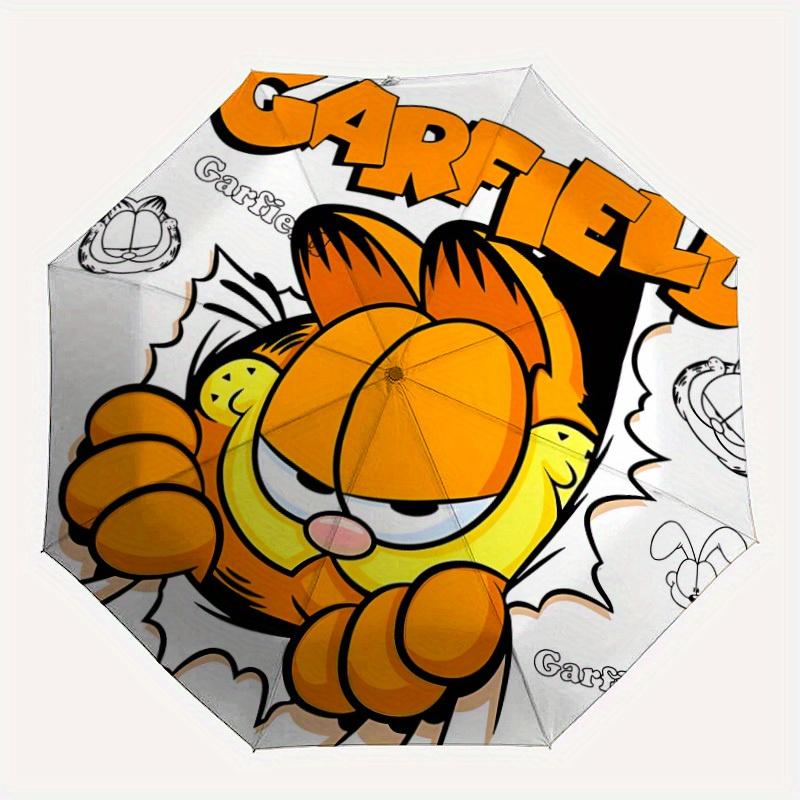 

1pc Garfield Automatic Opening/closing Umbrella, Foldable Sunshade, Perfect Gift for Friends, Durable Plastic Handle yy250808095