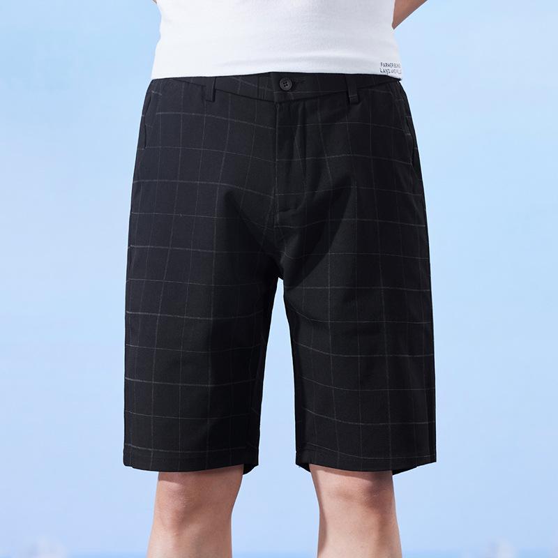 Men's Summer Plaid Elastic Shorts 2025