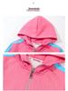2026 Girls' Stylish Color Block Spring Hoodie Set