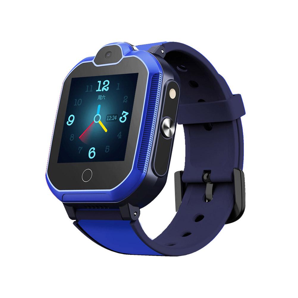 Kids Smart Watch 4G GPS Waterproof Touch Camera Phone Student Tracker Blue Gray Strap