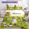 3Pcs Custom Name Pettson Findus Bedding Set Duvet Cover Closure Includes 1Duvet Cover 2Pillowcases Soft And Comfortable For All Seasons