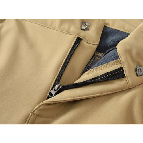 YSENTO Women's Trekking Pants, Autumn/Winter, Lightweight, Hiking/Outdoor Wear, Windproof, Fleece-Lined, Water-Repellent, Sweat-Wicking, Quick-Drying,