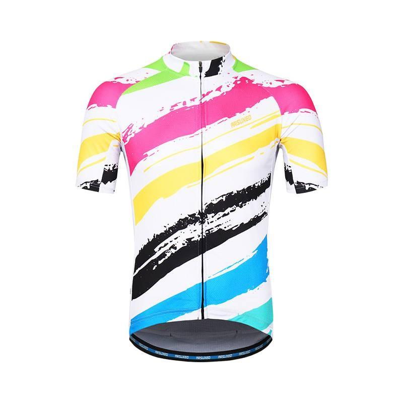 Mens Womens Cycling Jersey Set Breathable Quick-Dry Mountain Road Bike Short Sleeve Top Shorts