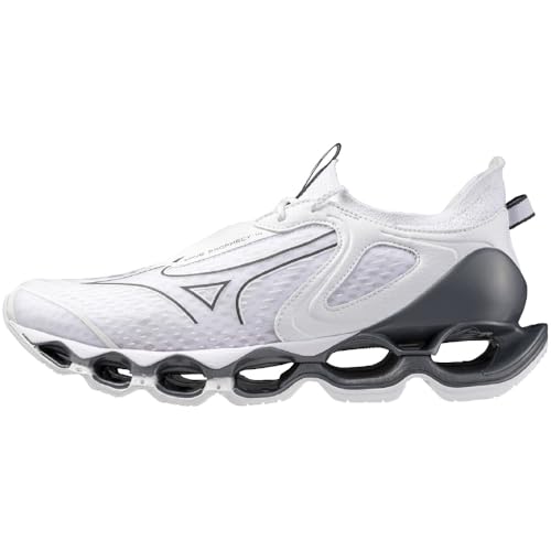 

Беговые кроссовки Mizuno Wave Prophecy 14, для бега/марафона, Белый/Серебристый, Размер 25,0 см, 2E