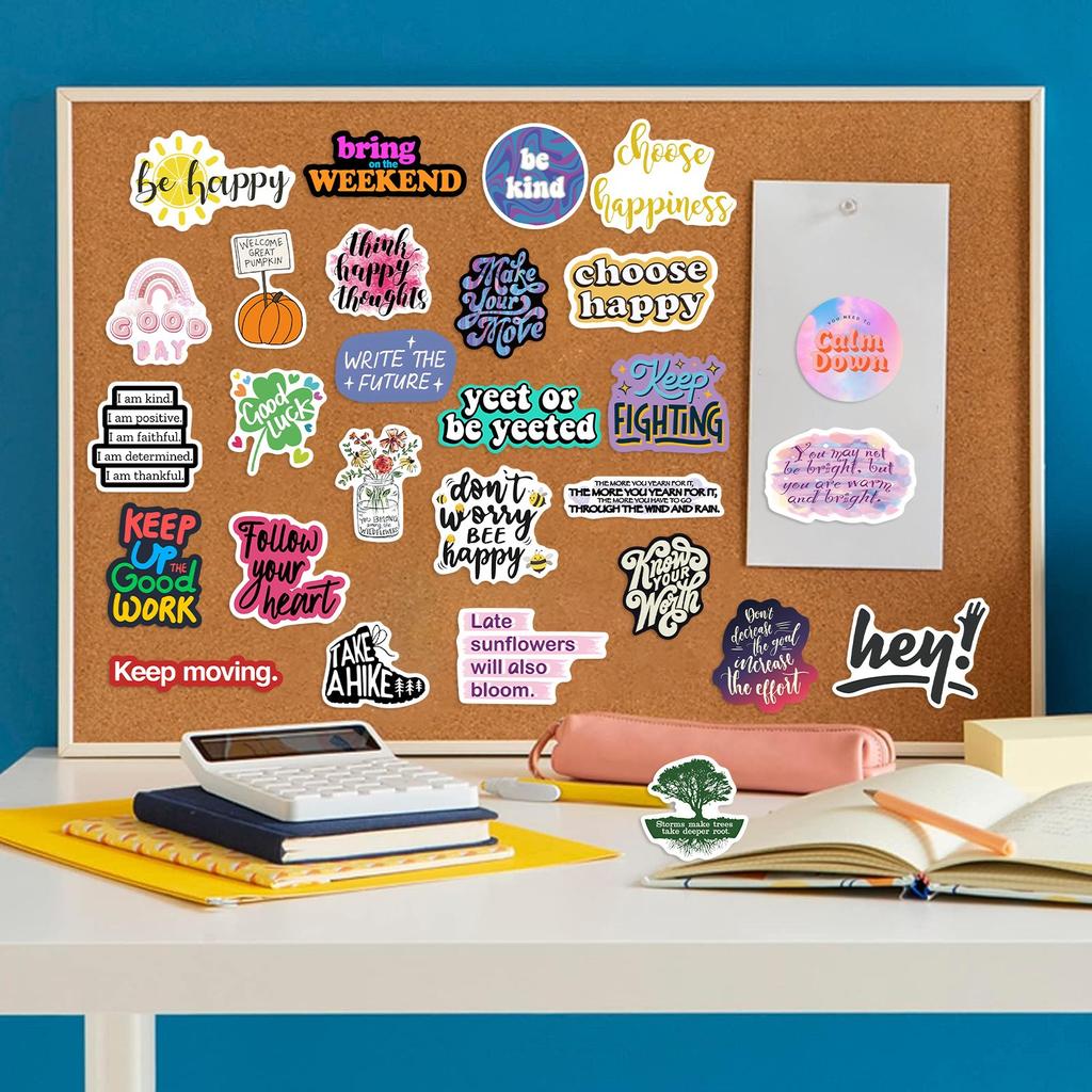 312Pcs Positive Affirmation Stickers Decals Luggage Suitcase Bike Phone Sticker Self Affirmation Encouragement Slogans Sticker