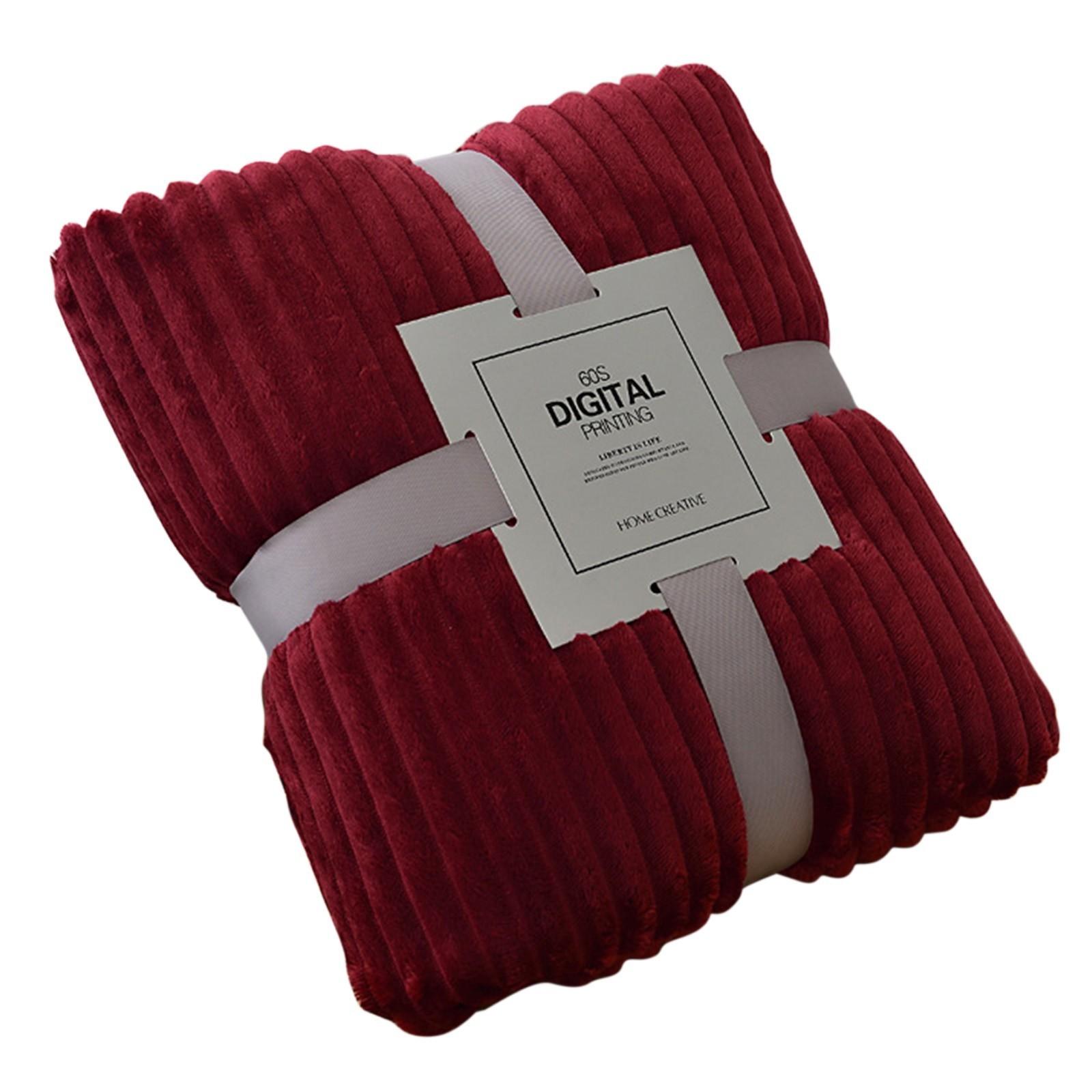 

Ковдра для обіймів підходить для диванів-ліжок-ковдри м які та плюшеві, легкі One Size винний