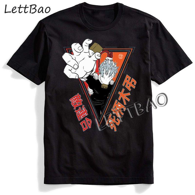 Fashion Harajuku Anime My Hero Academia Tshirt Men T Shirts Hip Hop Streetwear Summer Tops Japanese