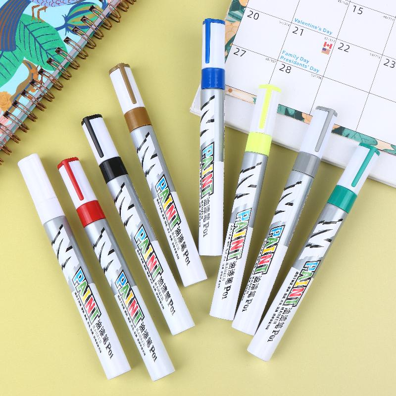 1Pcs Vehicle Touch-Up Paint Tyre Oily Markers Quick Drying Signature Pen Waterproof Marker Paint Pen Stationery Supplies