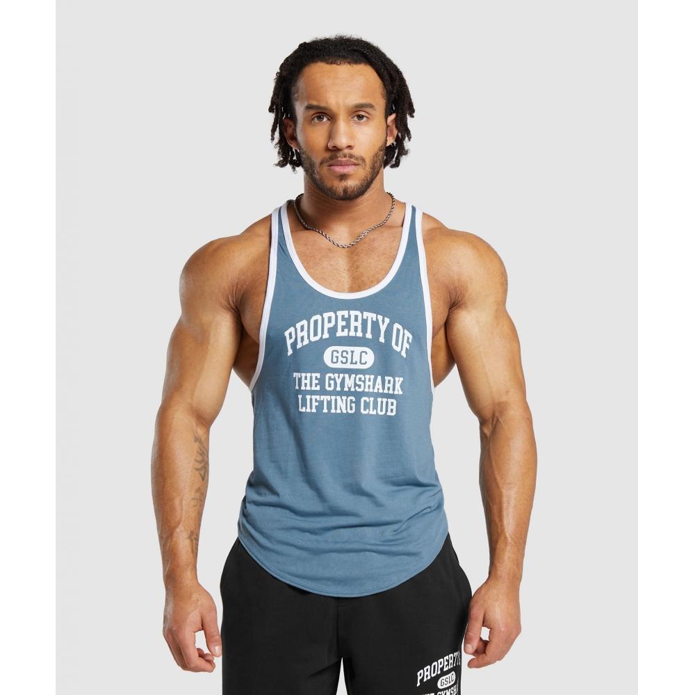 

Gymshark Свойства Стрингера Выцветший Синий A5a7m Ucmg